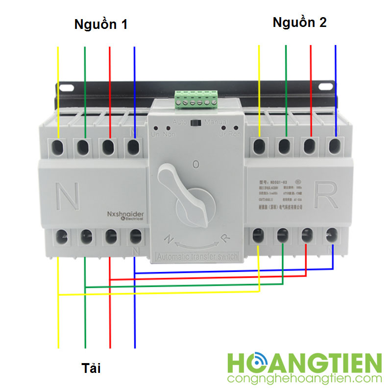 Thiết bị chuyển nguồn tự động ATS 63A 3 pha ATS17