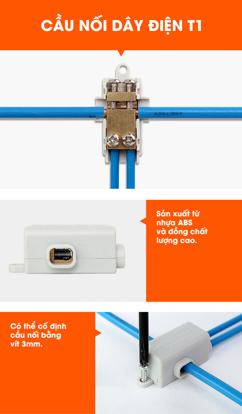 Cầu nối dây điện 1-6mm2 ZK-T1
