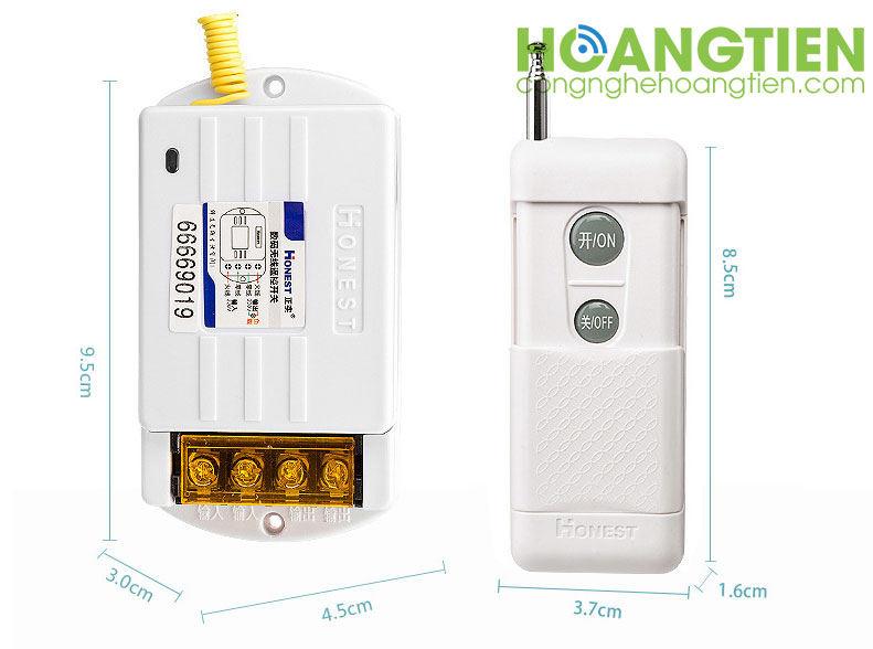Công tắc điều khiển từ xa công suất lớn 40A 1Km Honest HT-6220KG
