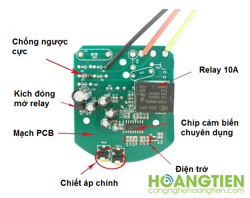 Công tắc cảm hồng ngoại ốp trần 12V PIR27-12