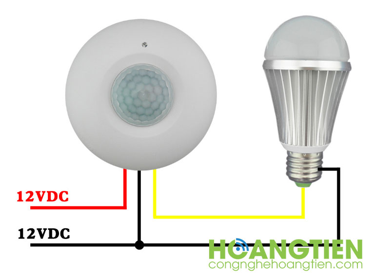 Công tắc cảm hồng ngoại ốp trần 12V PIR27-12