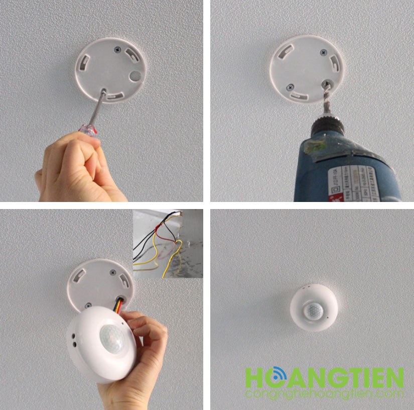 Công tắc cảm hồng ngoại ốp trần 12V PIR27-12