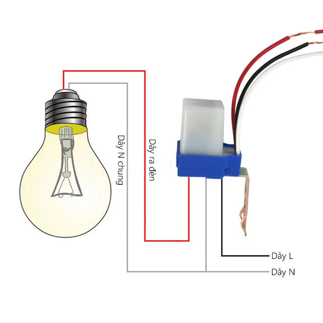Công tắc cảm ứng ánh sáng 10A AS-10