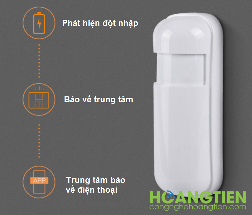 Cảm biến chuyển động hồng ngoại phát sóng RF 433Mhz PIRDT3