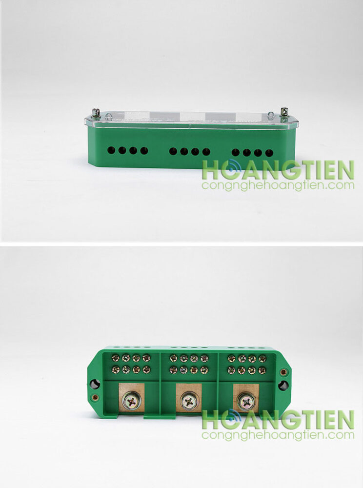 Cầu đấu chia dây điện 3 pha 1 ra 4 FJ6-2H