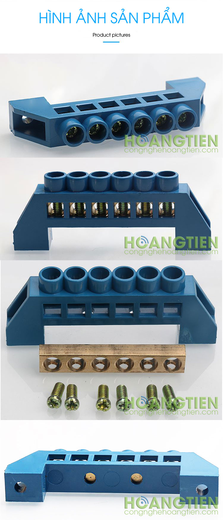 Cầu đấu dây điện 6 cổng SQ69-6