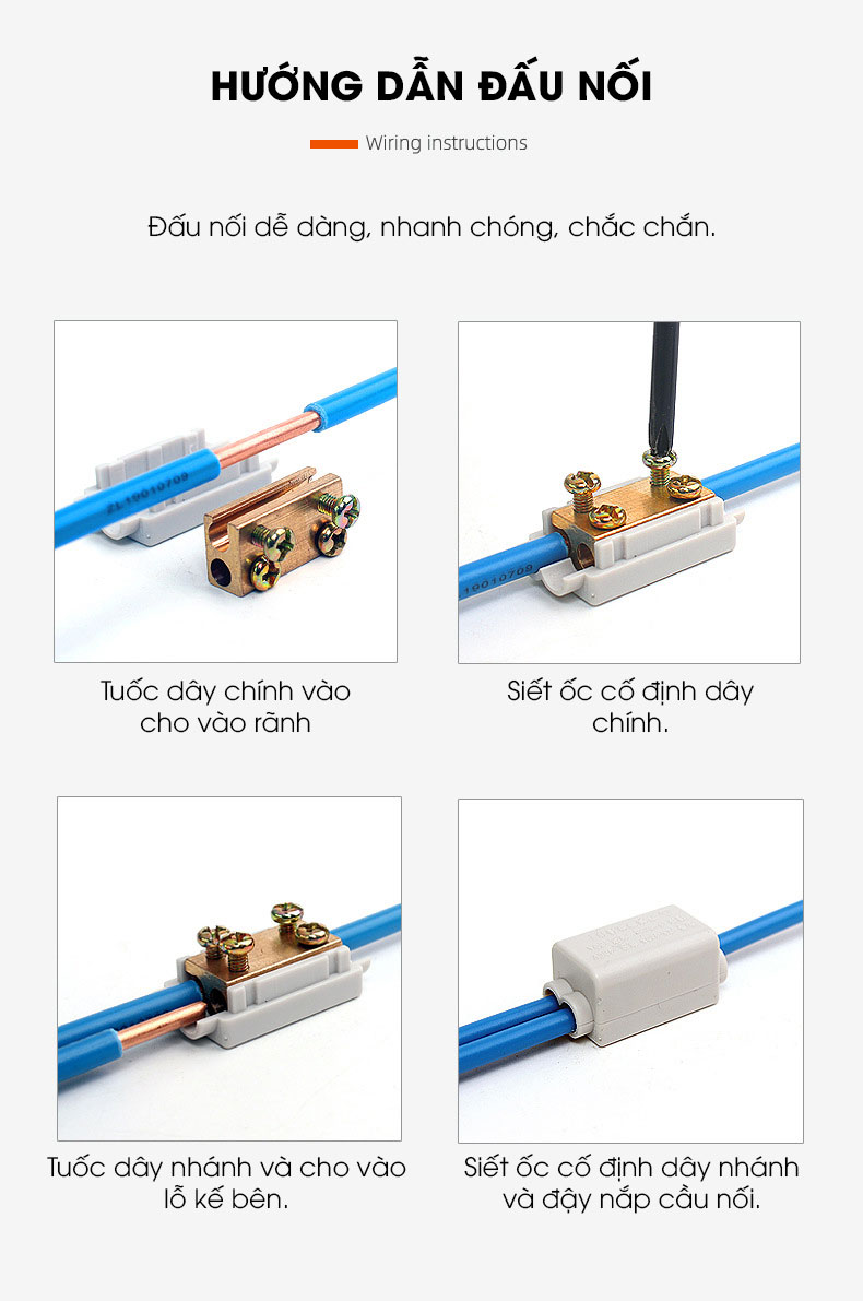 Cầu nối dây điện đôi ZK1306-2