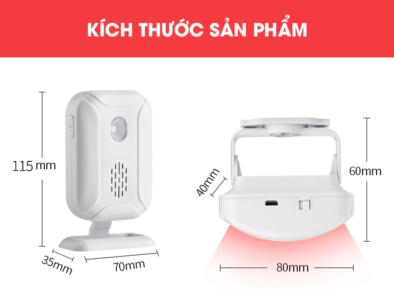 Chuông báo khách báo động không dây SF20R