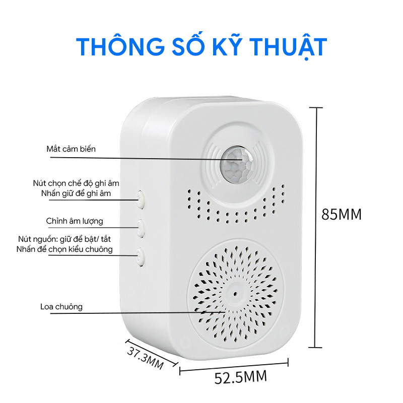 Chuông báo khách cảm ứng WG-102