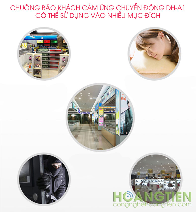 Chuông báo khách cảm ứng chuyển động DH-A1