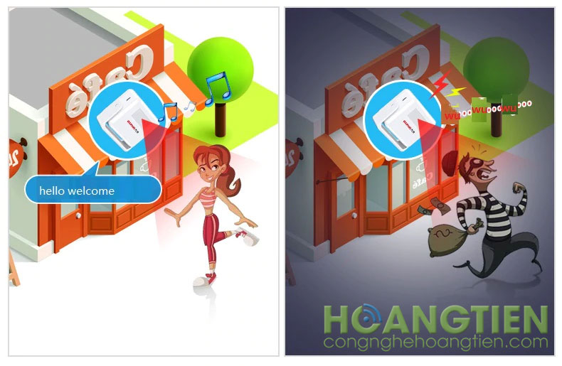 Chuông báo khách cảm ứng chuyển động DH-A1
