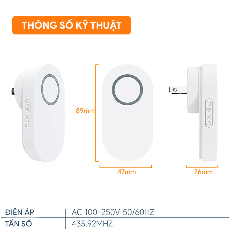 chuông cửa không dây QX009