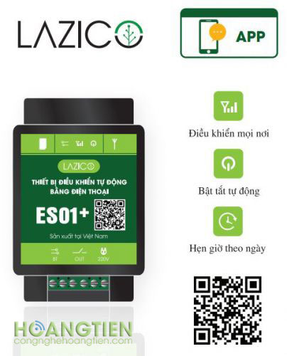 Công tắc điều khiển từ xa qua sim Lazico ES01+