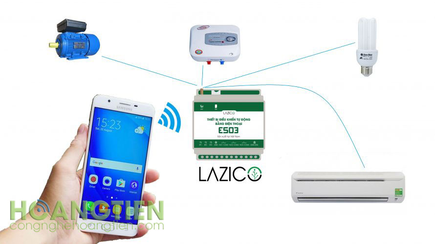 Công tắc điều khiển từ xa qua sim Lazico ES03