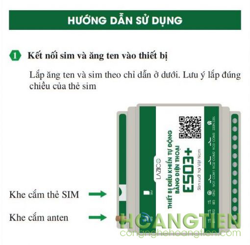 Công tắc điều khiển từ xa qua sim Lazico ES03+