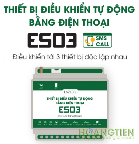 Công tắc điều khiển từ xa qua sim Lazico ES03