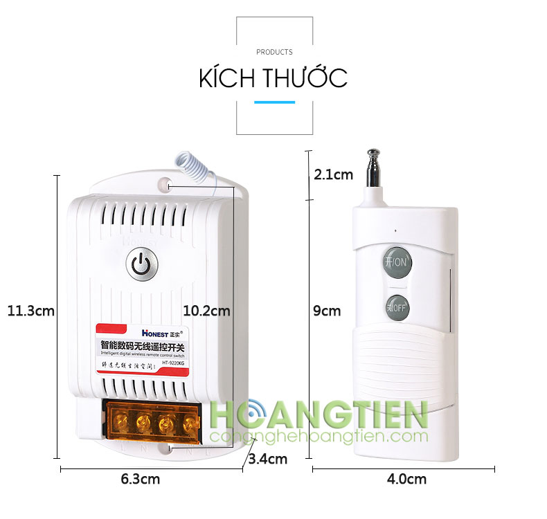 Công tắc điều khiển từ xa Honest HT-9220KG