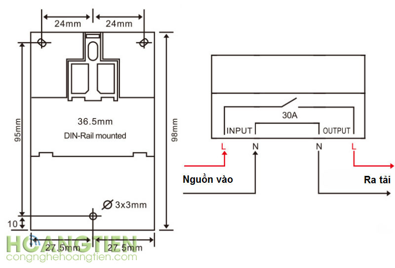 Công tắc hẹn giờ điện tử TM630S