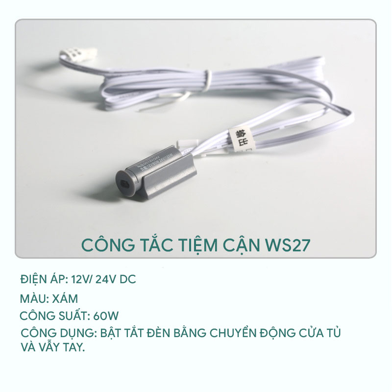 Công tắc cảm biến tủ quần áo, tủ bếp WS27