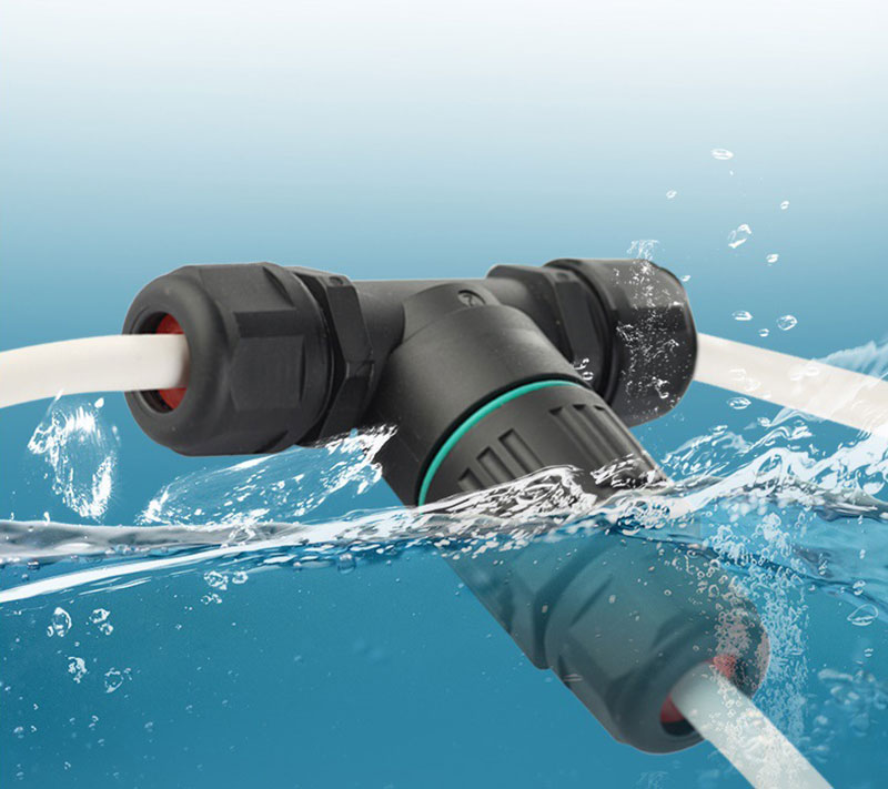 Cút nối dây điện chữ T chống nước IP68 CDF-200-3T