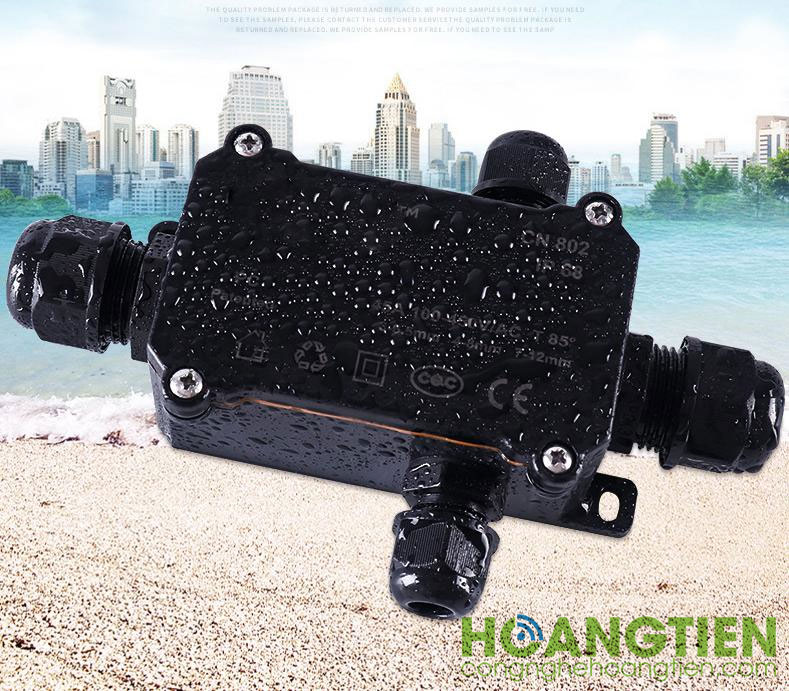 Cút nối dây điện chữ T chống nước CN804