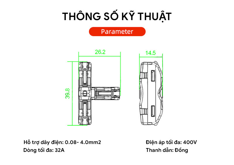 Cút nối dây điện T110WO