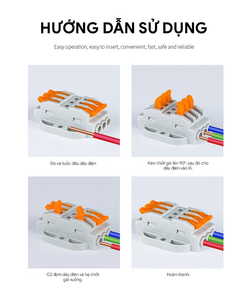 Cút nối dây điện nhanh KV223