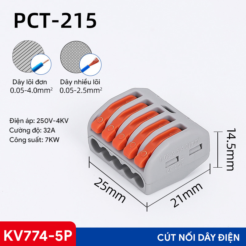 Cút nối dây điện KV774