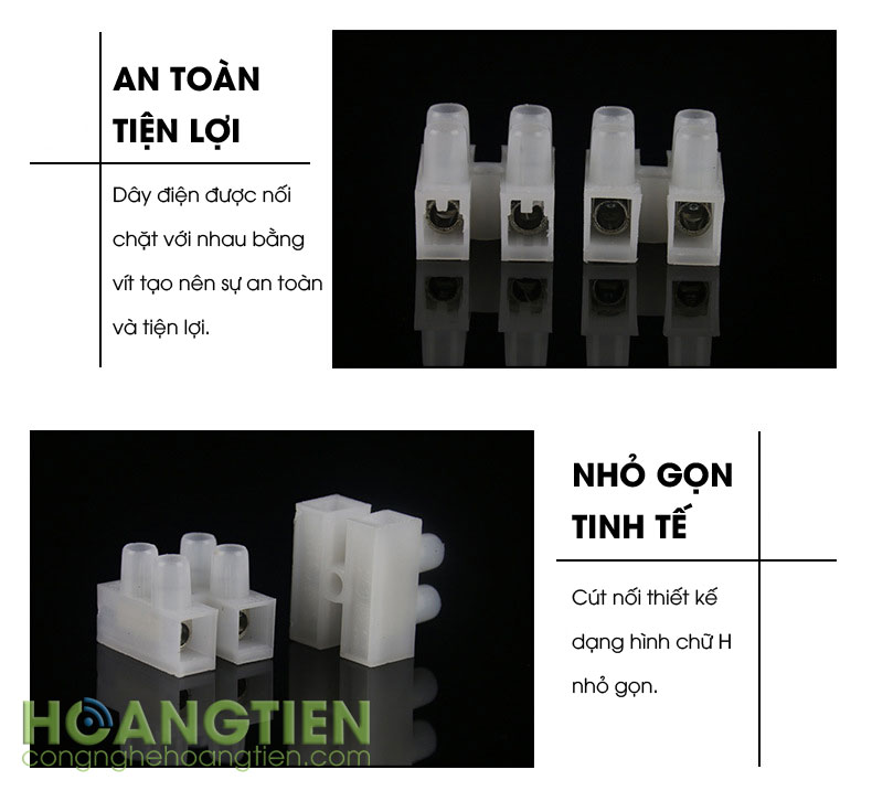 Cút nối dây điện bắt vít PA10-2P