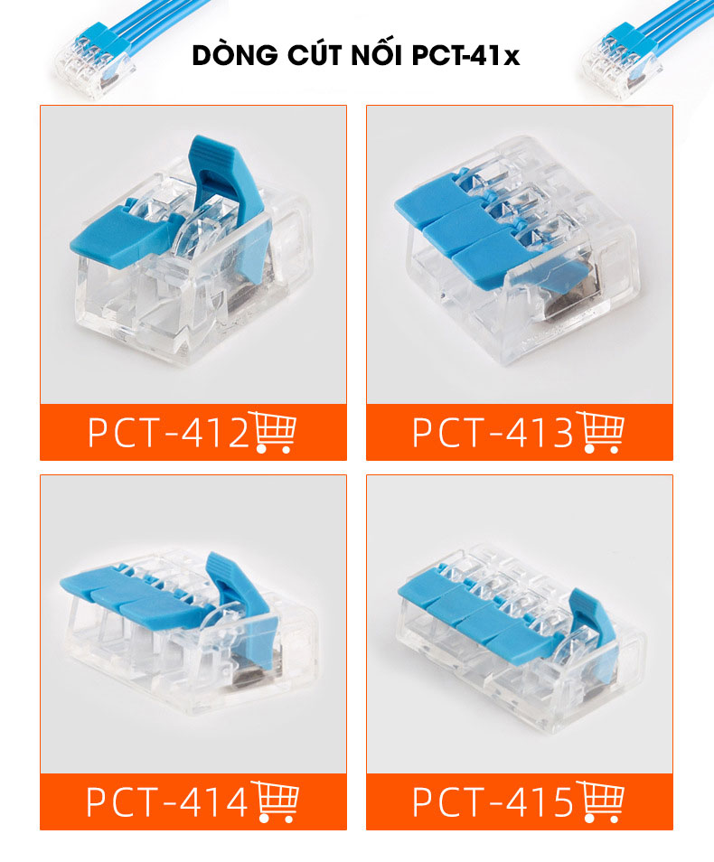 Cút nối dây điện PCT-412