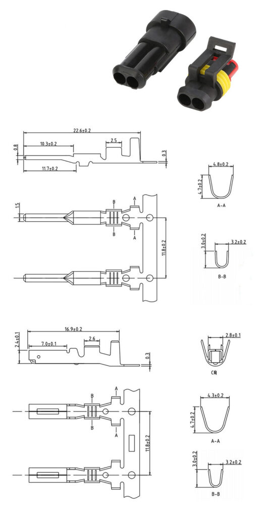 Cút nối dây điện chống nước SD2P