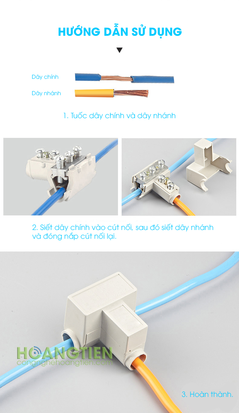 Cầu nối dây điện chữ T T-25