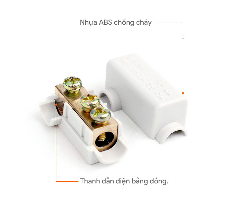 Cầu nối dây điện chữ T 2.5-16mm2 ZK-T16