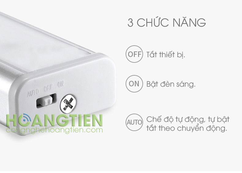 Đèn LED cảm ứng chuyển động dùng pin sạc L802A Plus
