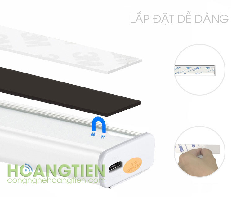 Đèn LED cảm ứng chuyển động dùng pin sạc L802A Plus