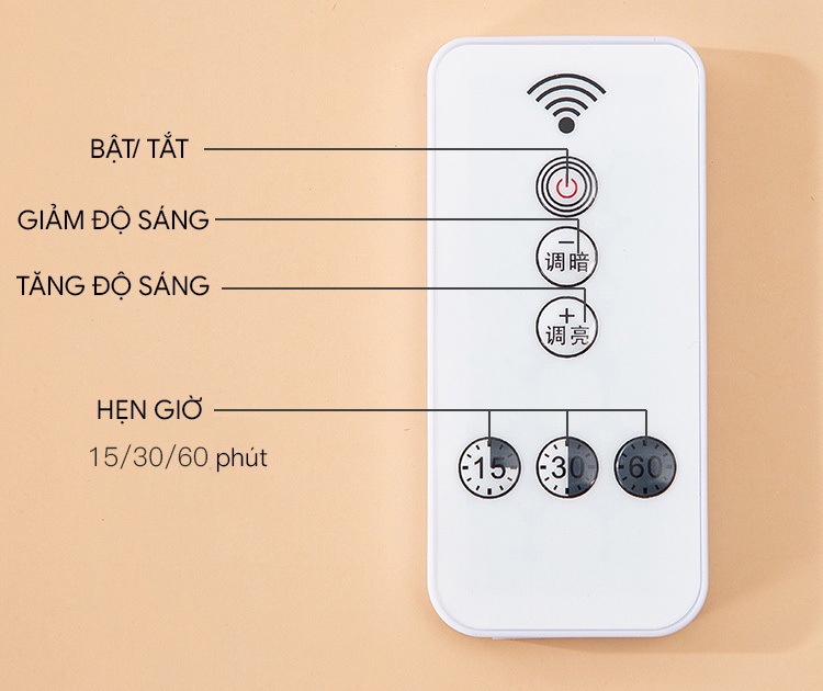 Đèn ngủ điều khiển từ xa NL-01