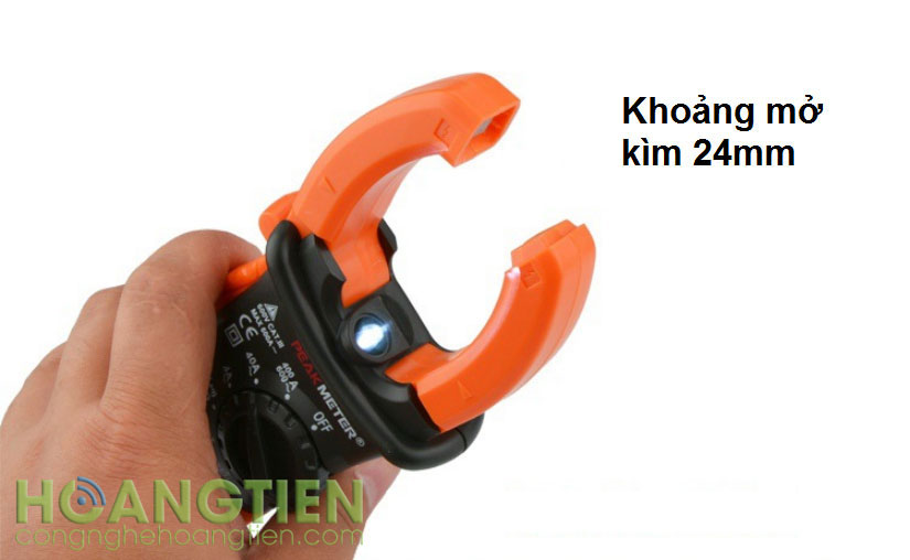 Đồng hồ ampe kìm điện tử PEAKMETER PM2008