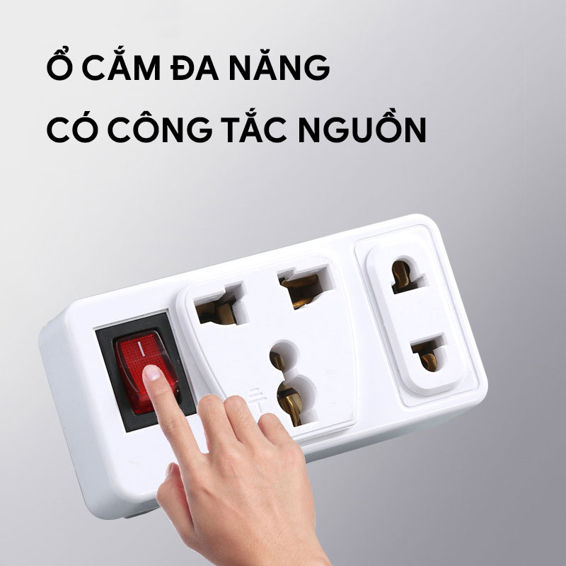 ổ cắm chuyển đổi có công tắc MD