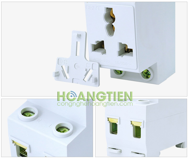 Ổ cắm thanh ray CHINT AC30