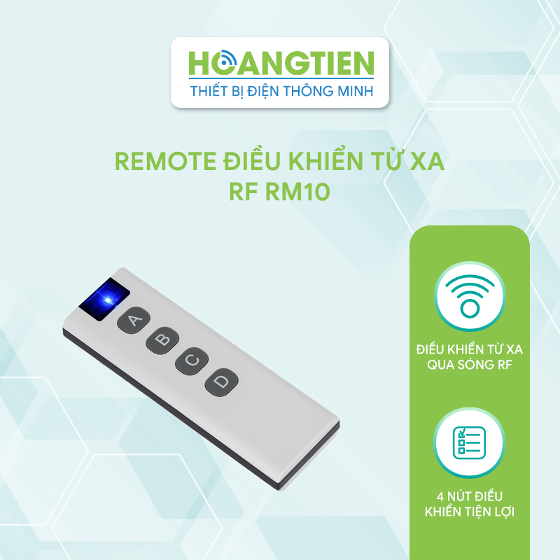 Remote điều khiển từ xa 4 nút RM10