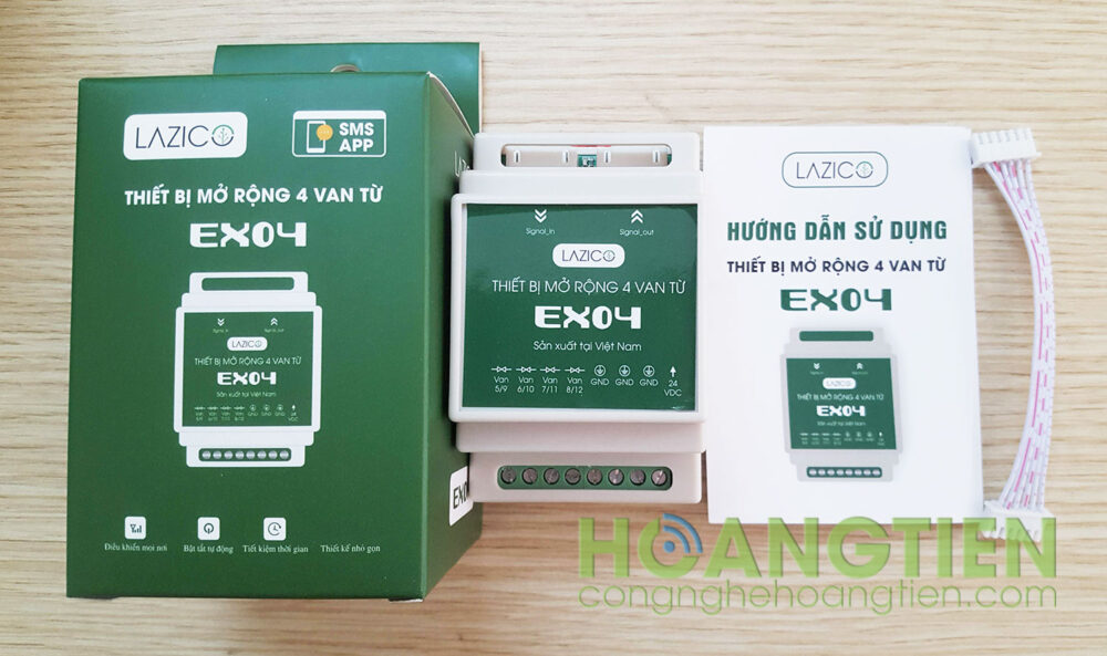Thiết bị mở rộng 4 van từ Lazico EX04