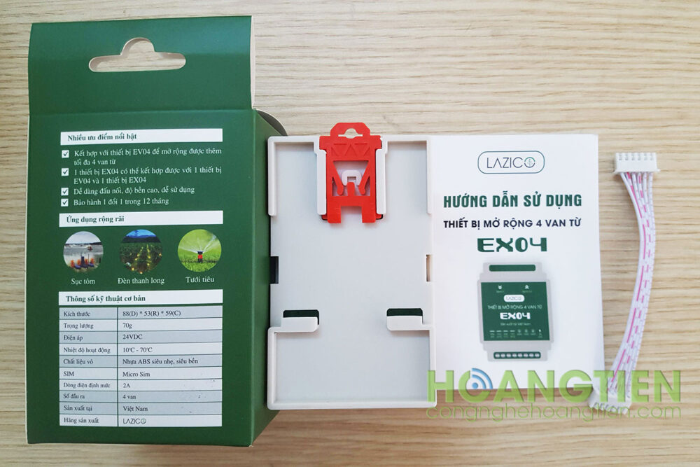 Thiết bị mở rộng 4 van từ Lazico EX04